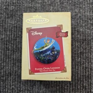 Peter Pan Flying Over London Disney Hallmark Keepsake Ornament 2003